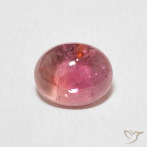 1.13ct Naturel Light Merlot Red Tourmaline, ovale, Transparent