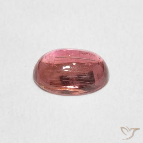 Tourmaline Rose clair naturelle ovale, 0.99 ct, Transparent