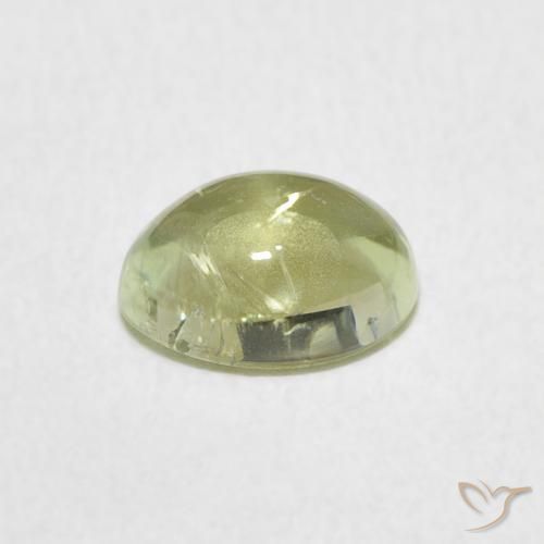 Tourmaline Vert terre naturelle ovale, 1.27 ct, Transparent