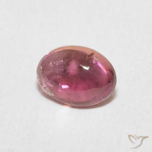 Tourmaline Pourpre moyen naturelle ovale, 0.72 ct, Transparent