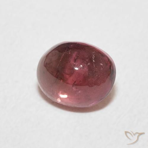Tourmaline Rose foncé naturelle ovale, 0.77 ct, Transparent