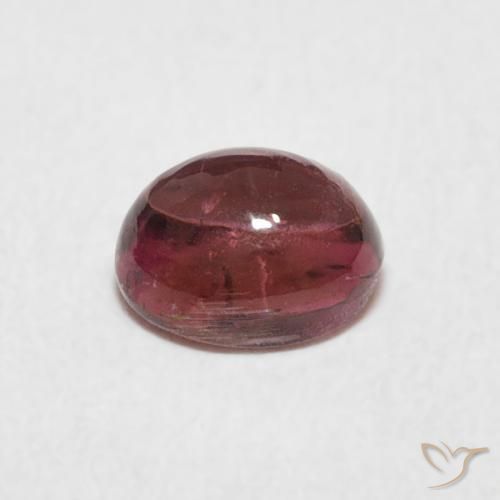 Tourmaline Rose foncé naturelle ovale, 0.77 ct, Transparent