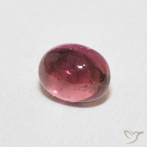 Tourmaline Punch aux fruits rouge naturelle ovale, 0.85 ct, Transparent