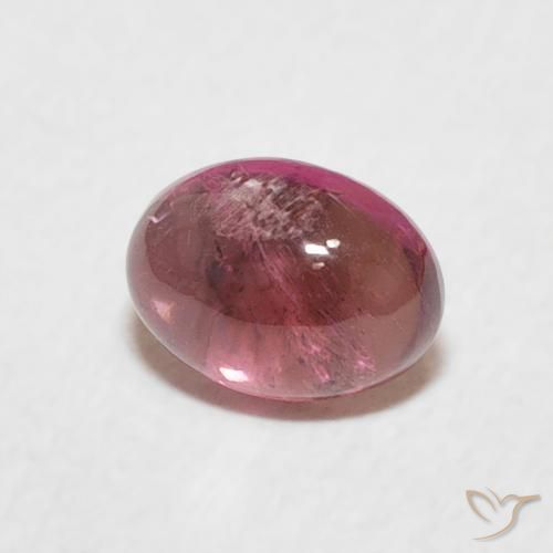 Tourmaline Rose orangé naturelle ovale, 0.71 ct, Transparent