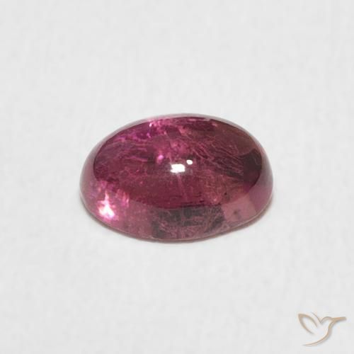 Tourmaline Rose orangé naturelle ovale, 0.71 ct, Transparent
