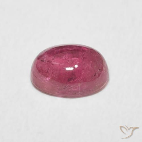 Tourmaline Rose vif naturelle ovale, 0.83 ct, Transparent