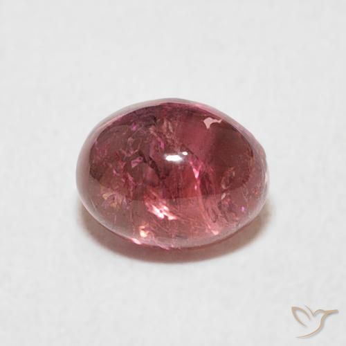 0.80ct Naturel Rouge cerise violacé Tourmaline, ovale, Transparent