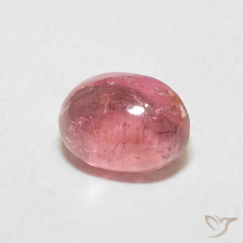 Tourmaline Rose bubblegum naturelle ovale, 0.80 ct, Transparent