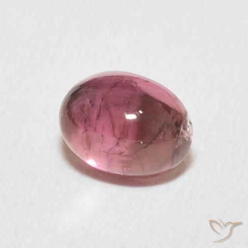 Tourmaline Rose bubblegum naturelle ovale, 0.82 ct, Transparent