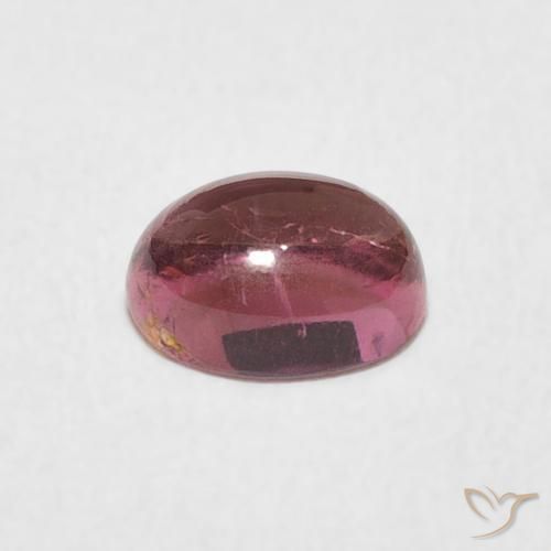 Tourmaline Rose bubblegum naturelle ovale, 0.82 ct, Transparent