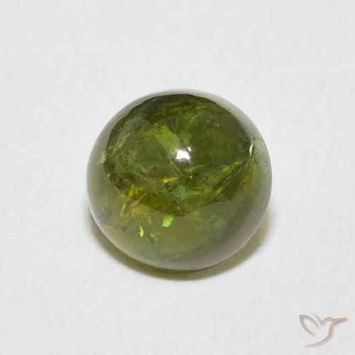 Tourmaline Vert jaunâtre naturelle Tour, 1.49 ct, Transparent