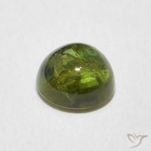 Tourmaline Vert jaunâtre naturelle Tour, 1.49 ct, Transparent