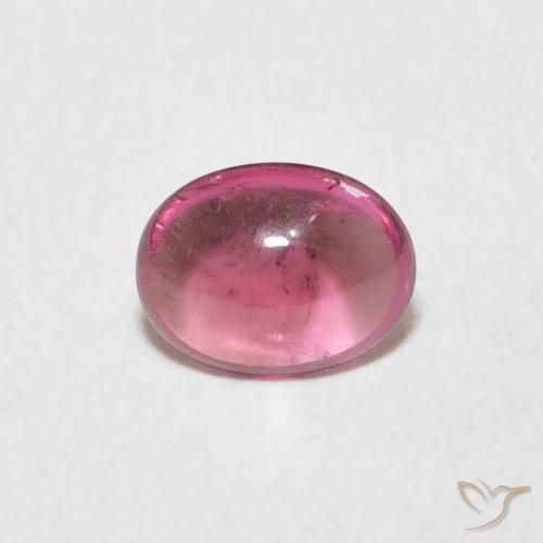 0.64ct Naturel Rose vif Tourmaline, ovale, Transparent
