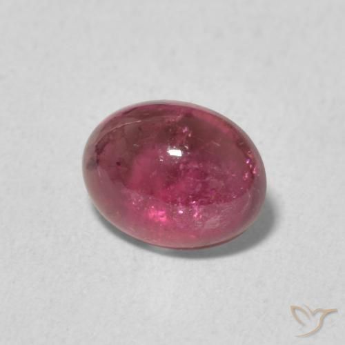 Tourmaline Pourpre-Rouge naturelle ovale, 1.13 ct, Transparent