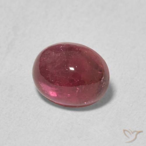 Tourmaline Rouge merlot naturelle ovale, 1.21 ct, Transparent