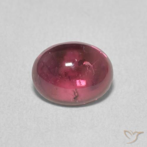1.10ct Naturel Magenta profond Tourmaline, ovale, Transparent