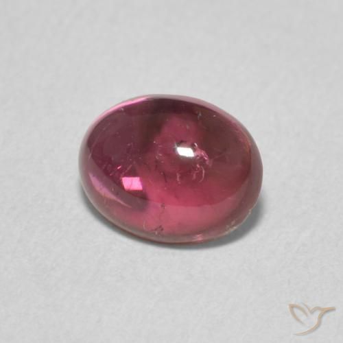 Tourmaline Magenta profond naturelle ovale, 1.10 ct, Transparent