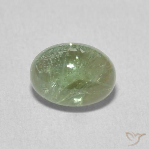 1.29ct Naturel Vert clair Tourmaline, ovale, Transparent