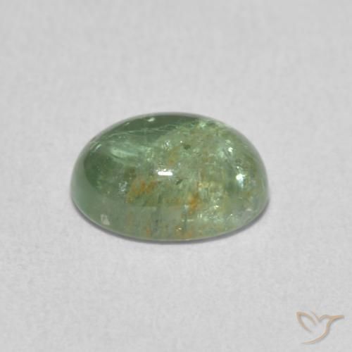 Tourmaline Vert clair naturelle ovale, 1.29 ct, Transparent