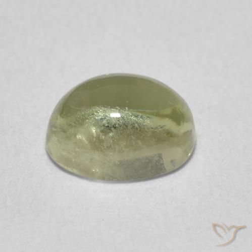Tourmaline Vert moyen naturelle ovale, 1.36 ct, Transparent