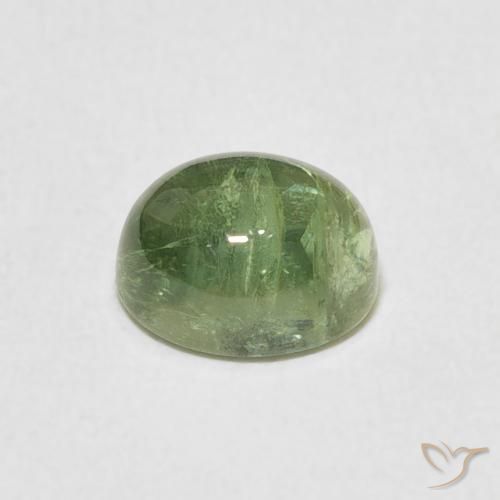 Tourmaline Vert clair naturelle ovale, 1.44 ct, Transparent