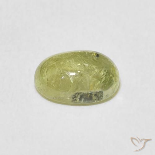 Tourmaline Jaune clair naturelle ovale, 1.36 ct, Transparent