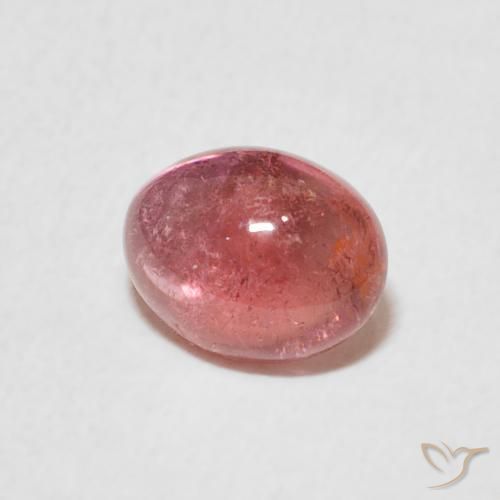 Tourmaline Rose framboise naturelle ovale, 1.10 ct, Transparent