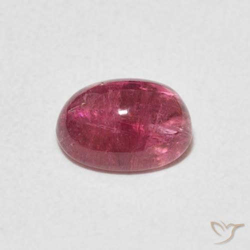 Tourmaline Cramoisi profond naturelle ovale, 1.29 ct, Transparent