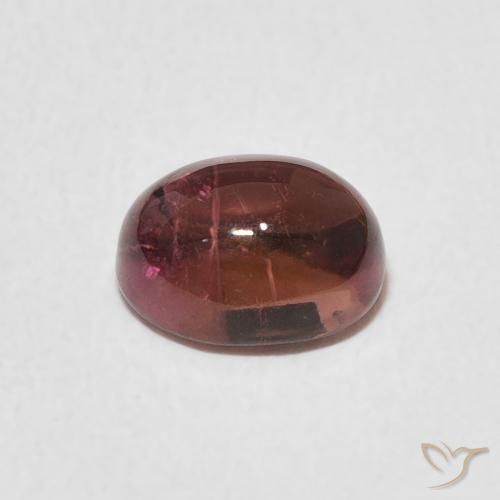 Tourmaline Rose moyen naturelle ovale, 1.38 ct, Transparent