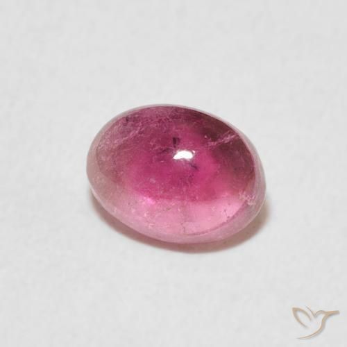 Tourmaline Violet Rosâtre naturelle ovale, 0.95 ct, Transparent