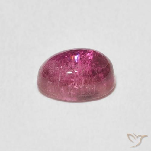 Tourmaline Violet Rosâtre naturelle ovale, 0.95 ct, Transparent