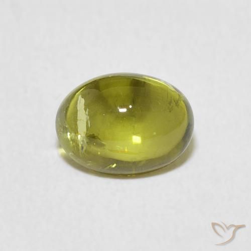 1.44ct Naturel Vert chaud et terreux Tourmaline, ovale, Transparent