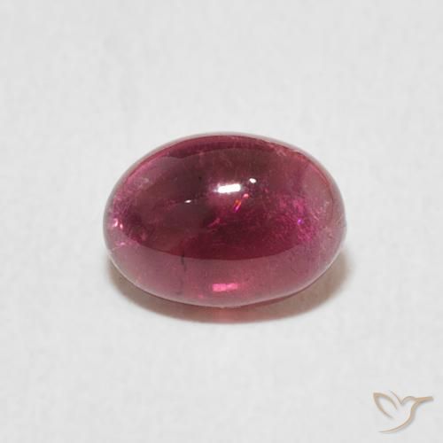Tourmaline Magenta profond naturelle ovale, 0.76 ct, Transparent