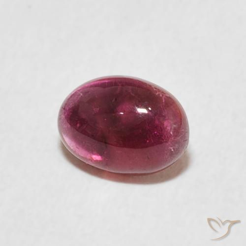 Tourmaline Magenta profond naturelle ovale, 0.76 ct, Transparent
