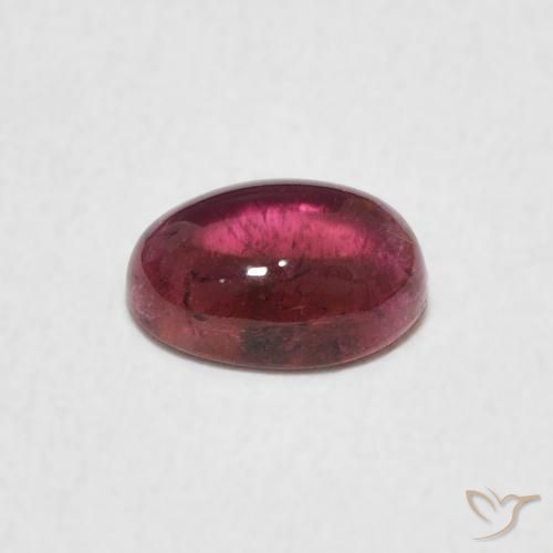 Tourmaline Magenta profond naturelle ovale, 0.76 ct, Transparent
