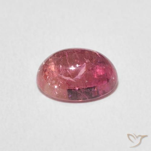 Tourmaline Rose moyen naturelle ovale, 1.35 ct, Transparent
