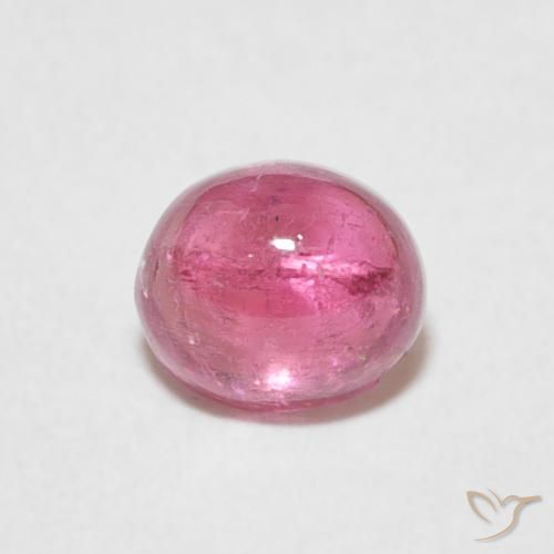Tourmaline Rose bubblegum naturelle ovale, 0.93 ct, Transparent