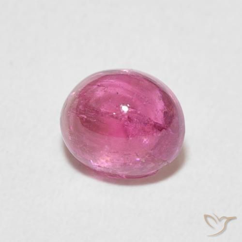 Tourmaline Rose bubblegum naturelle ovale, 0.93 ct, Transparent