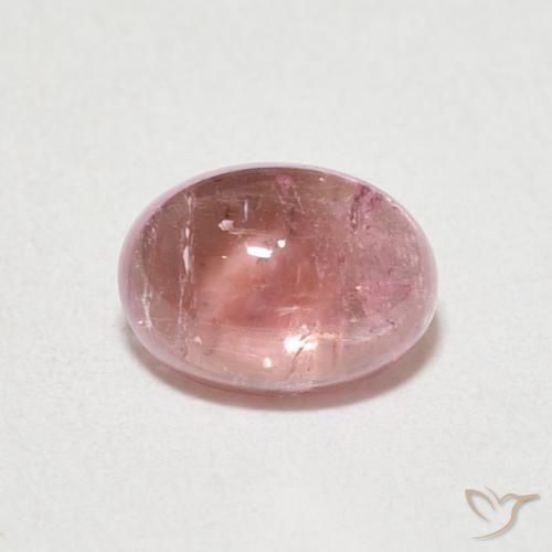Tourmaline Rose clair naturelle ovale, 1.32 ct, Transparent