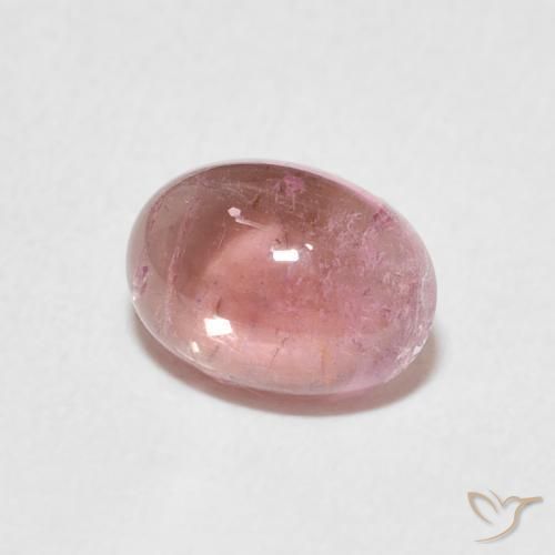 Tourmaline Rose clair naturelle ovale, 1.32 ct, Transparent