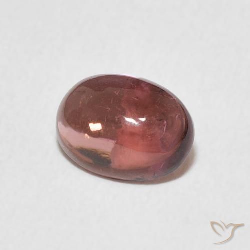 Tourmaline Rose foncé naturelle ovale, 1.12 ct, Transparent