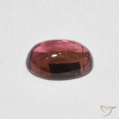 Tourmaline Rose foncé naturelle ovale, 1.12 ct, Transparent