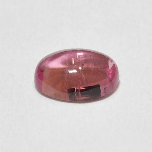 Tourmaline Orange rose naturelle ovale, 1.13 ct, Transparent