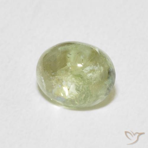 Tourmaline Vert clair naturelle ovale, 1.23 ct, Transparent