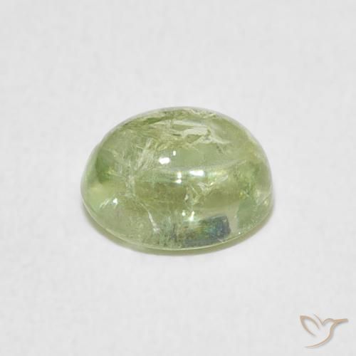 Tourmaline Vert clair naturelle ovale, 1.23 ct, Transparent
