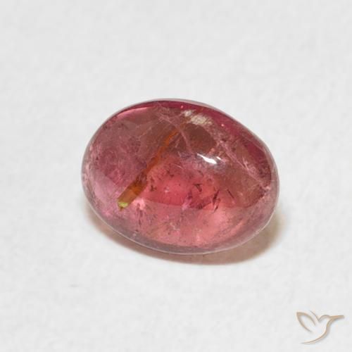 Tourmaline Rose orangé naturelle ovale, 1.35 ct, Transparent