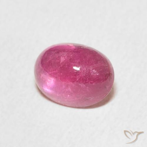 Tourmaline Magenta profond naturelle ovale, 1.53 ct, Transparent