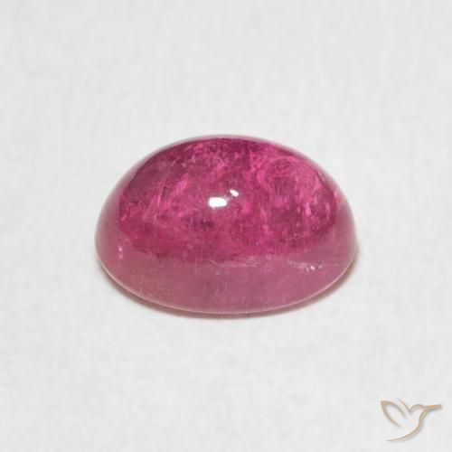 Tourmaline Magenta profond naturelle ovale, 1.53 ct, Transparent