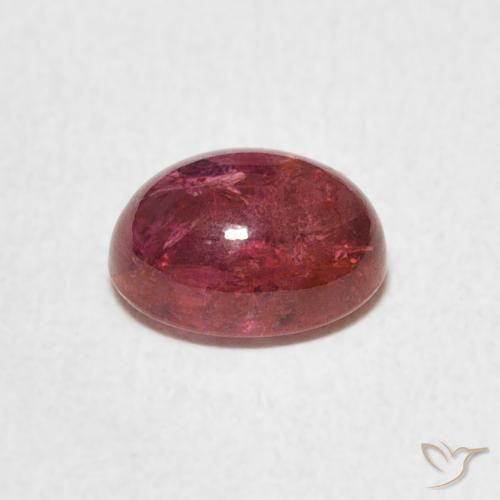 Tourmaline Rose orangé naturelle ovale, 1.70 ct, Transparent