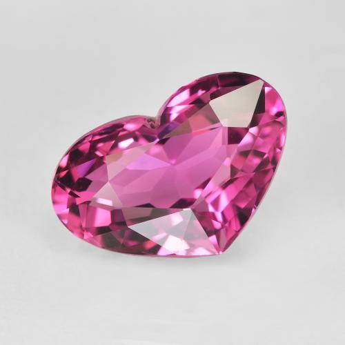 Tourmaline Raisin naturelle Cœur, 4.15 ct, VVS